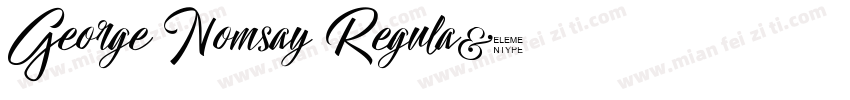 George Nomsay Regula字体转换